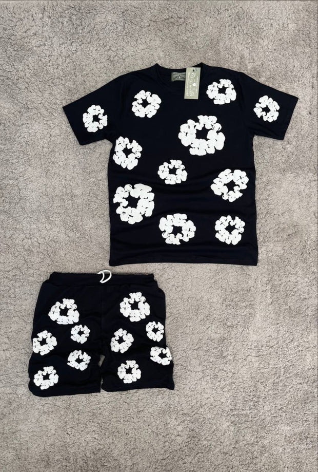 Conjunto verano “Denim Tears” Negro