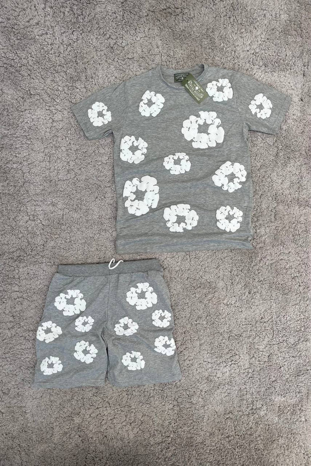 Conjunto verano “Denim Tears” Gris