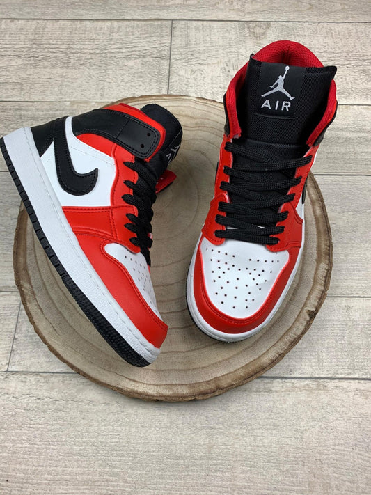 Jordan 1 Rojo-Negro-Blanco